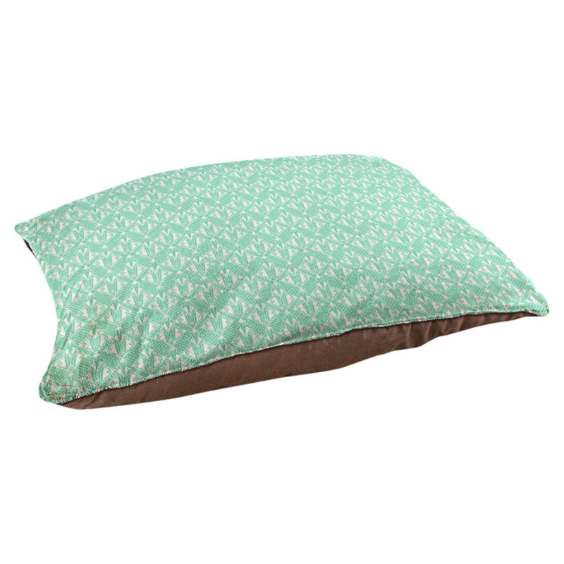 Coussin stylisé dégradé art déco Byrge, L 29,5 po x l 19,5 po, Vert clair