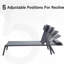 Chaise longue d'extérieur en métal avec table Olida (3 pièces)-121882933-87703184