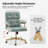 Debby 24" W Faux Leather Tilting Swivel Office Chair with Adjustable Height-256252318