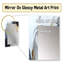 Blanc blanc, or, cosmique, tourbillon III, spirales abstraites, miroir mural doré, impression sur métal-1126097783