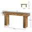 Console 63 po, canapé de style campagnard