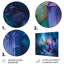 «Mauve bleu cristal grottes Explosion I», impression d'art sur pierre spirituelle-1323576243-1323576242