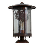 10" Wide Fulton Winter Pine Pier Mount