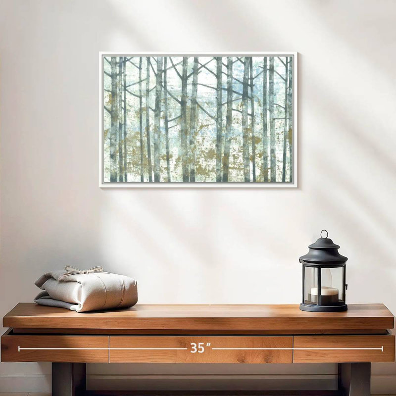 Brise de forêt, Cadre flottant blanc, 19 po x 13 po