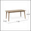 Table de salle à manger extensible d'extérieur en bois d'acacia