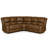 Talley 5 Piece Faux Leather Reclining Sectional with a Drop Down Table Seat-129247842