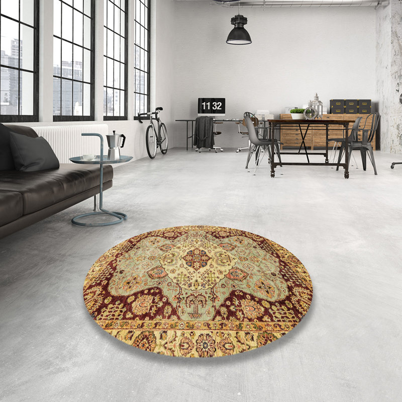 Abstract Indoor Rug, Round 8'