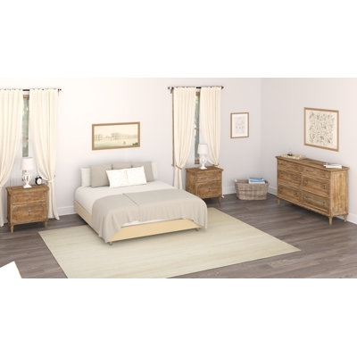 Azlynne Solid Wood Piece Bedroom Set