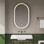Oval Wall Makeup / Shaving Mirror
