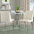 Chromium 18.5'' H Faux Leather Upholstered Metal Side Chair-1121956692