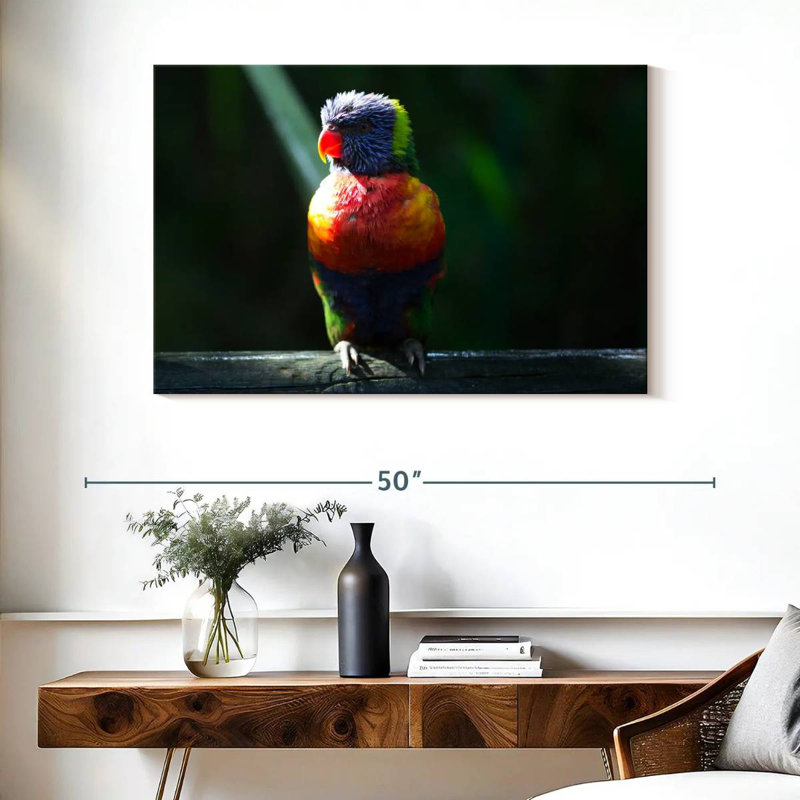 Brampt Sunlit Rainbow Lorikeet, 26" H x 39" W