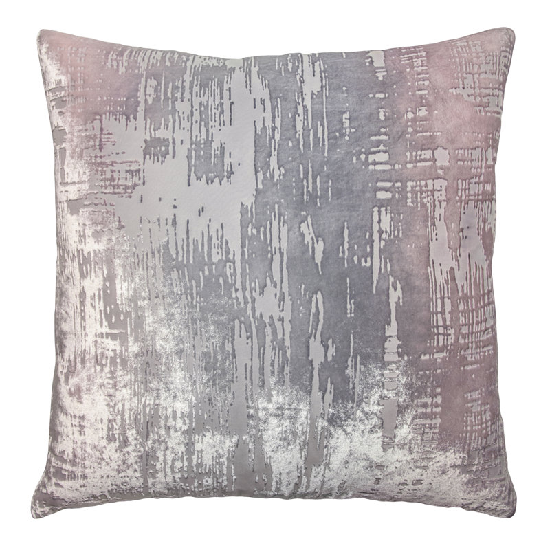 Brush Stroke Square Pillow Cover & Insert, Moonstone, 20"H x 20"W
