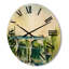 Horloge murale paysage avec vieux pont dans la campagne-63901771