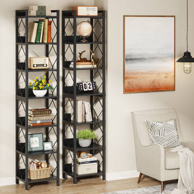 Tribesigns Corner Bookshelf, 7-Tier Corner Bookcase Display Rack