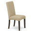 L'ensemble de mobilier de salle à manger 5 pièces comprend une table carrée en bois avec feuille papillon et 4 chaises de salle à manger Parson en tissu brun, cappuccino-104019233