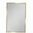 16x28 inches Golden Metal Framed White Cabinet Wall mount or Recessed Bathroom Medicine Cabinet with Mirror-764127957