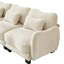 Canapé en forme de U en chenille avec 2 repose-pieds mobile, canapé modulaire surdimensionné à 4 places modulaire avec coussins de taille exquise, facile à assembler-1418999884-1418999890