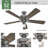 Crestfield 52" 5 - Blade Standard Ceiling Fan with Lights and Remote-75321933