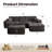 Nathasa 2 - Piece No Assembly Required Upholstery Boneless Sofa, Free Combination Compression Sectional, Cloud-like Couch with Ottoman-1745098343-1745098341