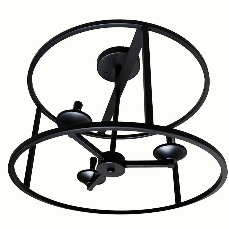 Semi Flush Mount, Black