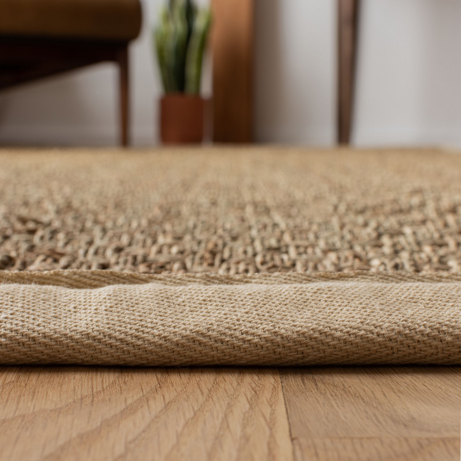 Dollard Natural Fiber Seagrass Rug, Rectangle 2' x 3'
