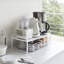 Yamazaki Home Steel Kitchen 2 Tiered Shelf Rack- Expandable Countertop Organizer For Kitchen, Steel-75408239
