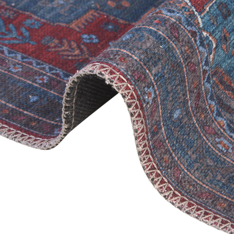 Guthridge Chenille Oriental Indoor Rug, Rectangle 5'11" x 9'