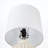 18in Ivory Ceramic Table Lamp with Drum Shade