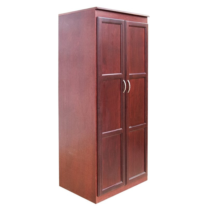  Armoire-penderie de 6 pi de hauteur H 72 po x l 30 po cerise, Cerisier