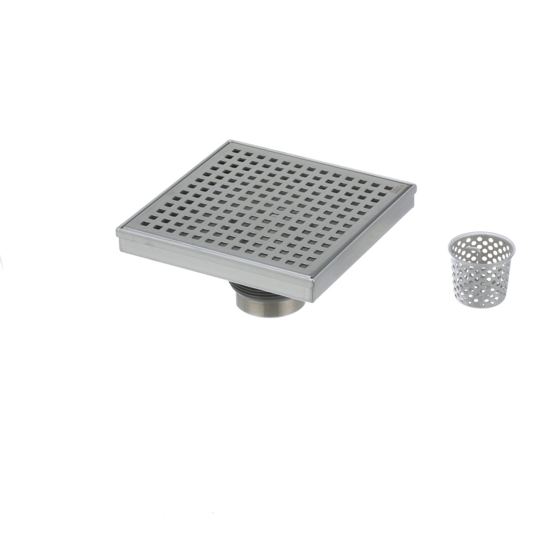 Square Shower Drain with Square Grate Oatey 
