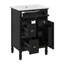 Meuble-lavabo de 24 pouces avec lavabo, armoire avec un tiroir rabattable, deux tiroirs standard et tablette réglable-120900364