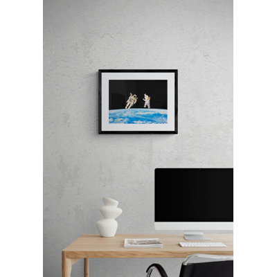 The Astronaut The Astronaut And The Easter Bunny: A Space Odyssey by Tom Blood - Single Picture Frame Print
