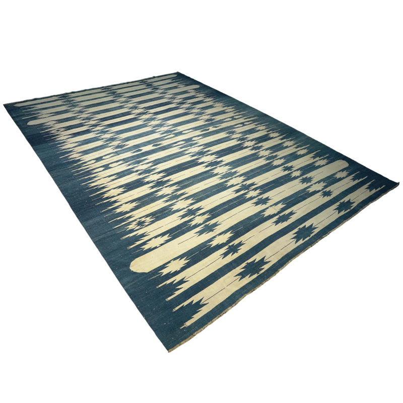 Dhurrie Hand Woven Wool Area Rug