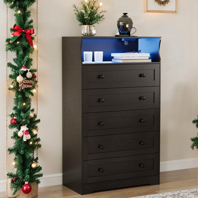80 cm W Chest of 5 Drawers
