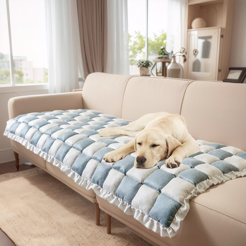 Housse en molleton, Molleton bleu, H 1,5 po x l 59 po x P 27,5 po