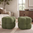 Hendina 20.9" Tufted Square Footstool Ottoman