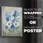 Blue Garden II - Impression sur toile seulement - NON-CADRE