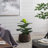 12.6x12.6x11.8" Cement Planter Small, Indoor Outdoor Garden Functional Decor-523175657