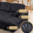 118" U-Shaped Pull Out Sleeper Sofa Bed 4 Piece Corduroy Modular Sectional Convertible Couch With Corner & Storage Chaise & Armrest Cabinet-778696409
