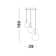 3 - Light Gold LED Cluster Pendant