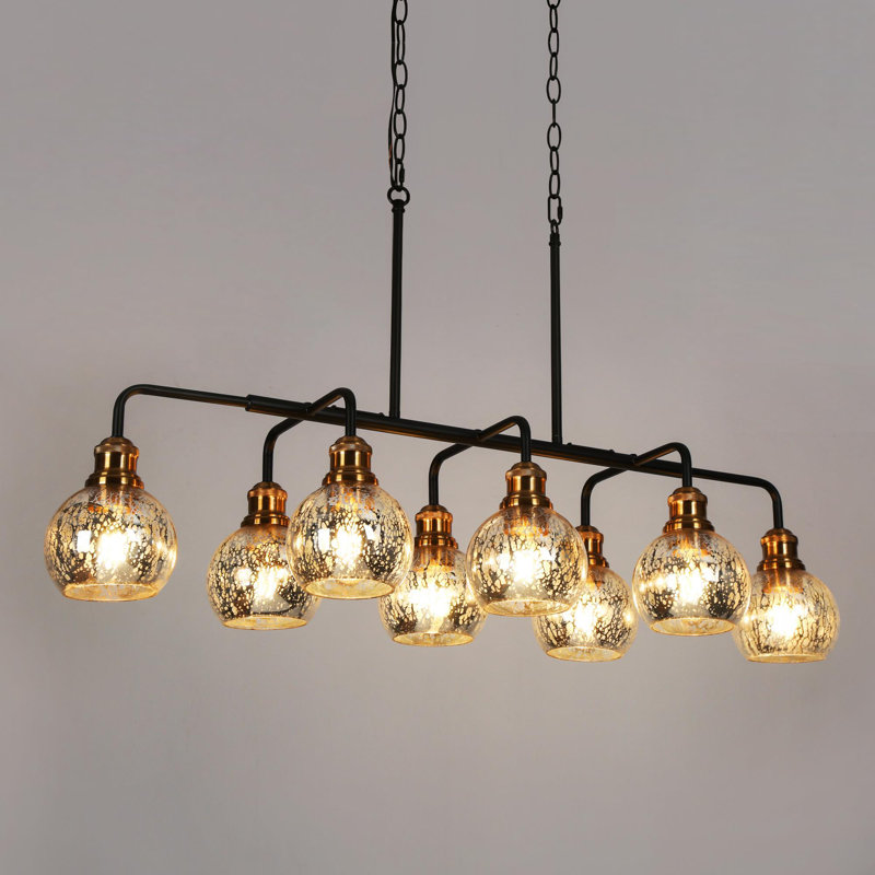 Lustre linéaire moderne de salle à manger à 8 lumières Jaciyon
