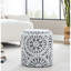 Rangement en laine noire et tissée à la main de 18 po, style noué, couvercle amovible, utilisation intérieure, limite de poids de 250 lb