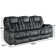 Quiteris 86.6"W Modern Manual Microfiber Upholstered 3 People Reclining Sofa with Cup Holders
