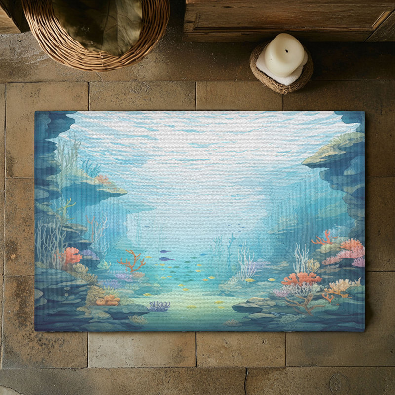 Tapis tressé océan, Rectangulaire 3 pi x 5 pi