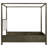 Dark Cocoa Canopy Bed