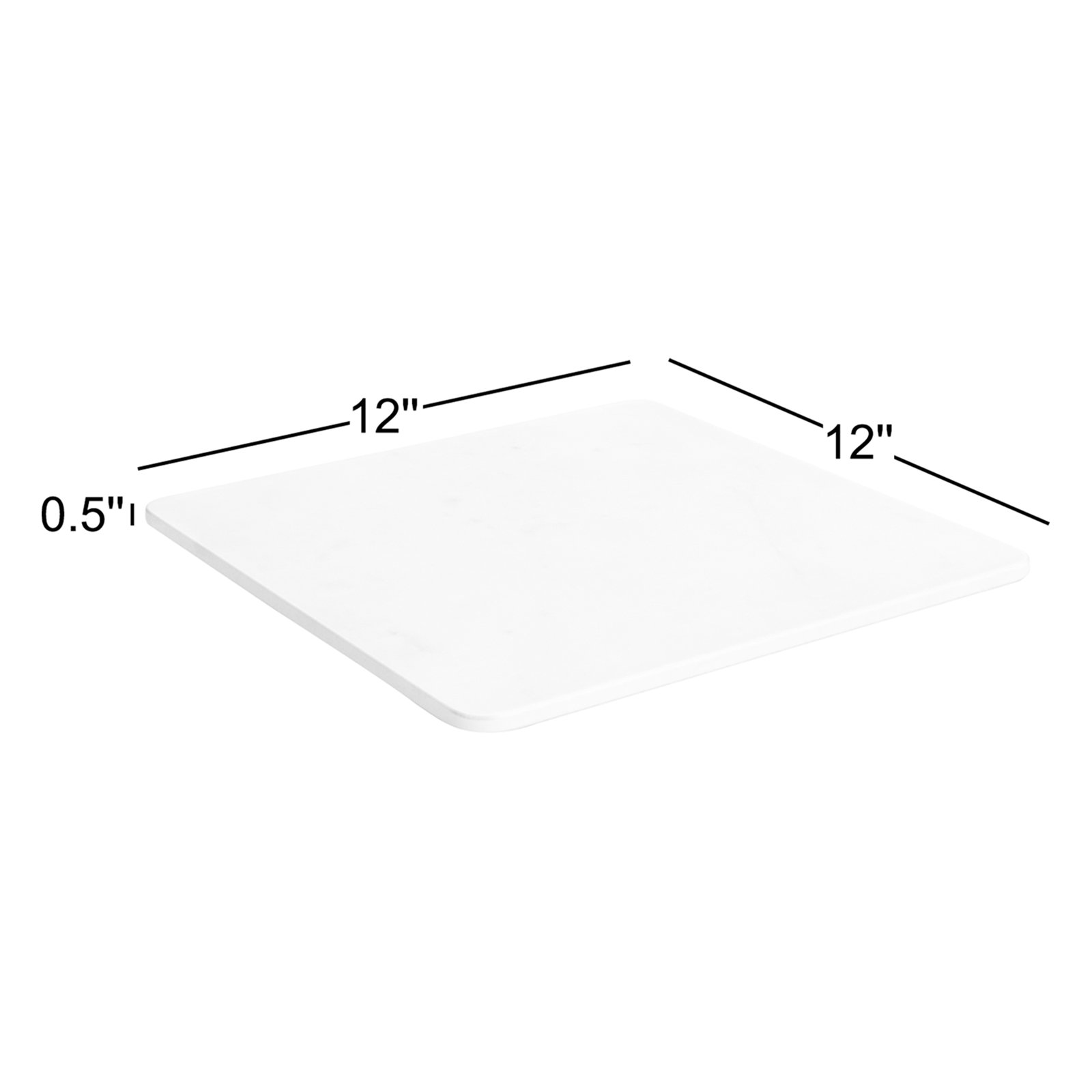 Matheson Marble Decorative Plate 1, 0.5" H x 12" W x 12" D