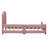 Modern Twin Size Upholstered Daybed With Classic Stripe Shaped Headboard-167639106