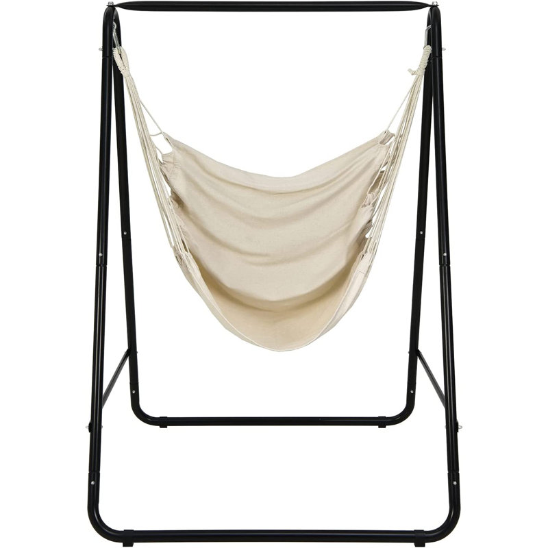 Amedeu Hanging Chair with Stand, Beige