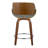 Palmona 24" Fixed-Height Counter Stool with Bent Wood Legs & Round Footrest (Set of 2)