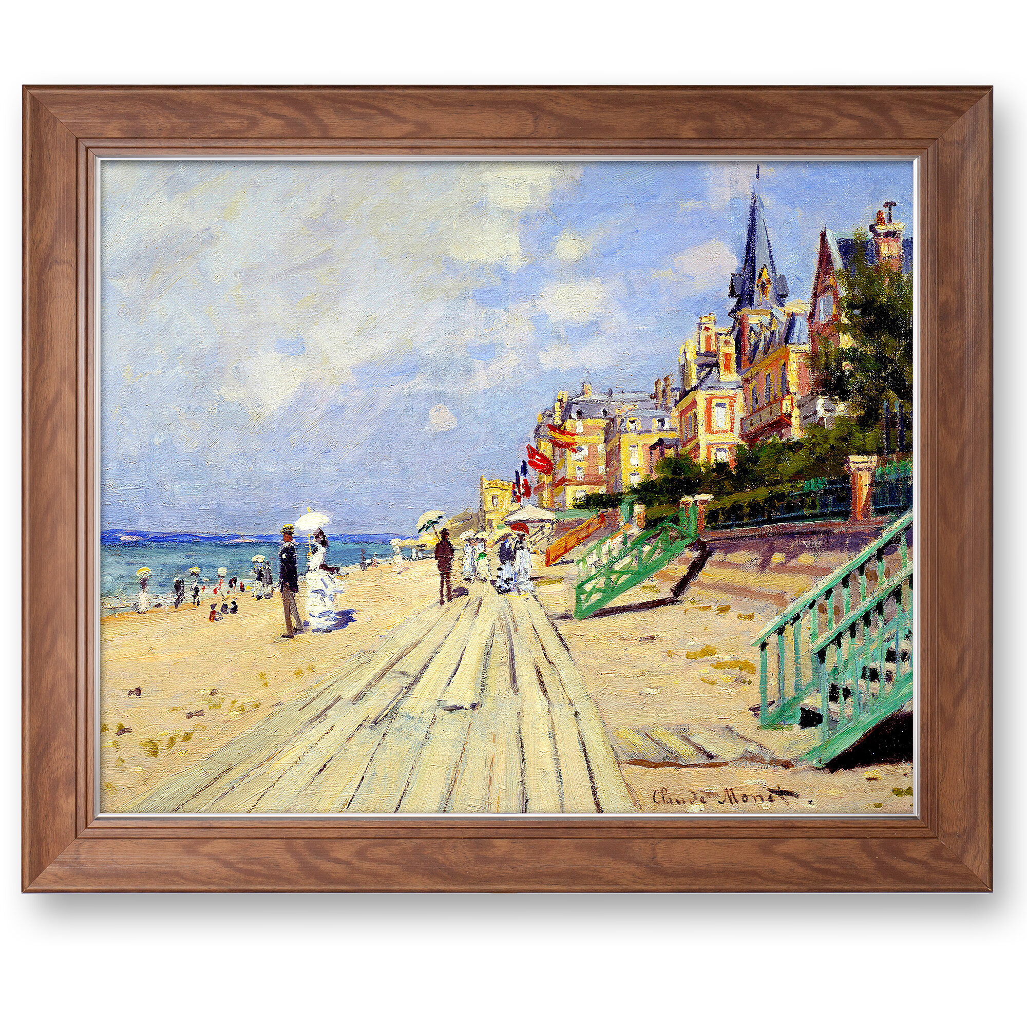 Claude Monet Boats Beach - Diamond Painting 